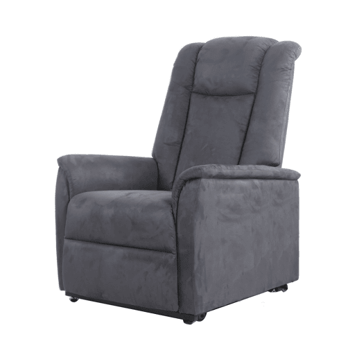 Poltrona relax elétrica de microfibra MAX cinza Poltrona relax elétrica de microfibra MAX cinza