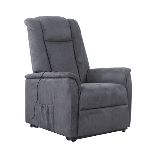Poltrona relax elétrica de microfibra MAX cinza Poltrona relax elétrica de microfibra MAX cinza