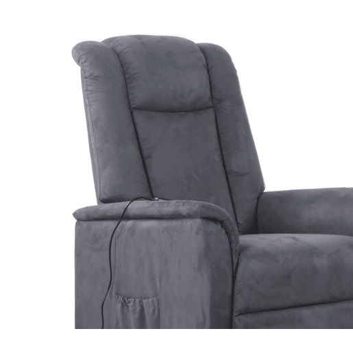 Poltrona relax elétrica de microfibra MAX cinza Poltrona relax elétrica de microfibra MAX cinza