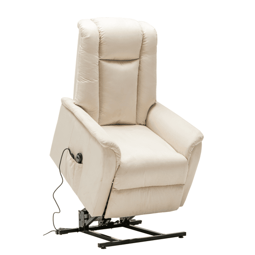 Poltrona relax elétrica de microfibra MAX bege