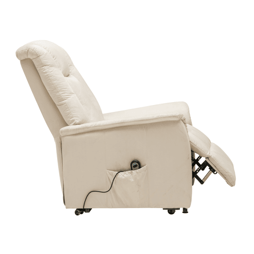 Poltrona relax elétrica de microfibra MAX bege