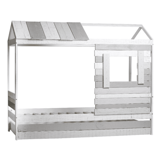 Cama 90x190cm CABANA branco e cinza Cama 90x190cm CABANA branco e cinza