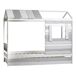 Cama 90x190cm modelo CABANA blanca y gris Cama 90x190cm modelo CABANA blanca y gris Blanco/ Gris