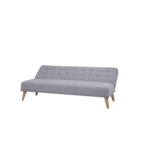 Sofá cama de tecido OLIVIA 2 lugares cinza