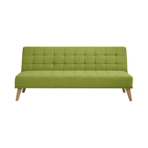 Sofá cama de tecido OLIVIA 2 lugares verde Sofá cama de tecido OLIVIA 2 lugares verde