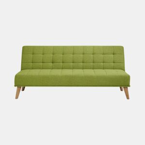 Sofá cama de tecido OLIVIA 2 lugares verde