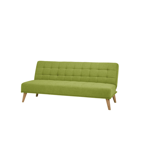 Sofá cama de tecido OLIVIA 2 lugares verde