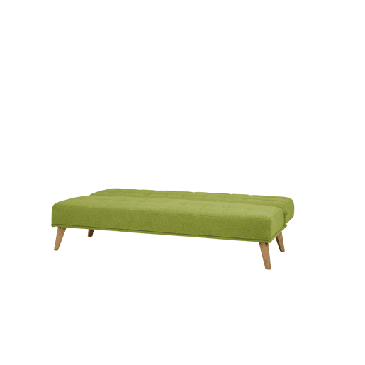 Sofá cama de tecido OLIVIA 2 lugares verde