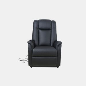 Poltrona relax elétrica pele sintética MAX preto