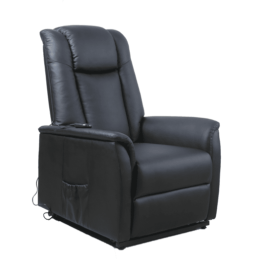 Poltrona relax elétrica pele sintética MAX preto