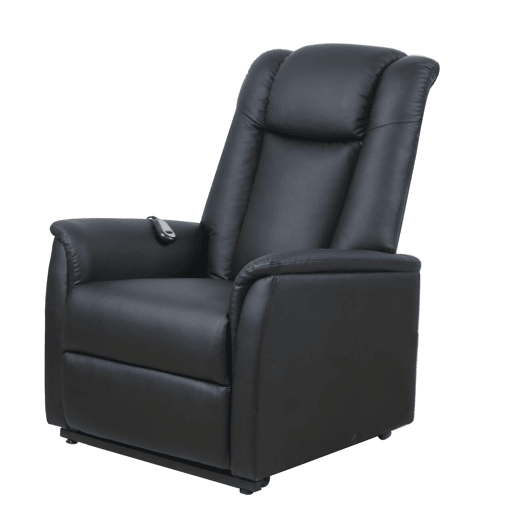 Poltrona relax elétrica pele sintética MAX preto