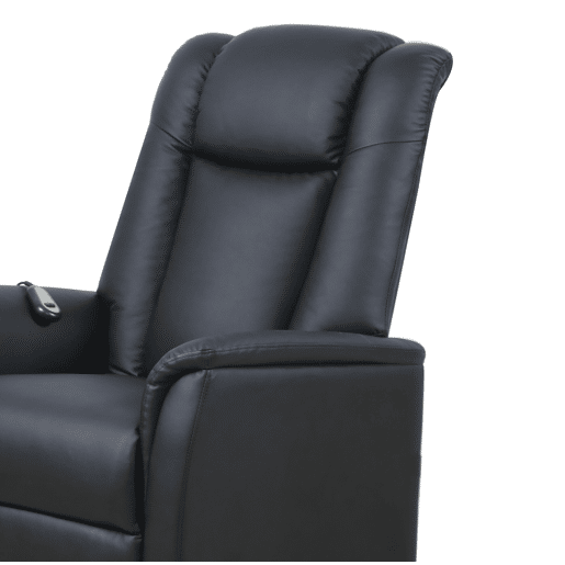 Poltrona relax elétrica pele sintética MAX preto