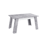 Mesa extensible de comedor AKRON branco e cinza