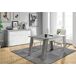 Mesa extensible de comedor AKRON Mesa extensible de comedor AKRON Blanco/ Gris