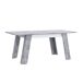 Mesa extensible de comedor AKRON Mesa extensible de comedor AKRON Blanco/ Gris