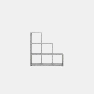 Estante 6 espaços SCALA cimento