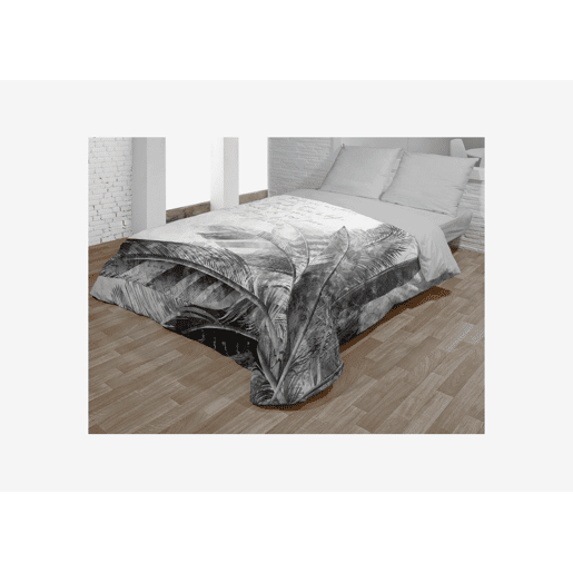 Capa de edredão PLUMAS cinza cama de 90cm