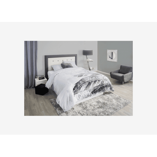 Capa de edredão PLUMAS cinza cama de 90cm