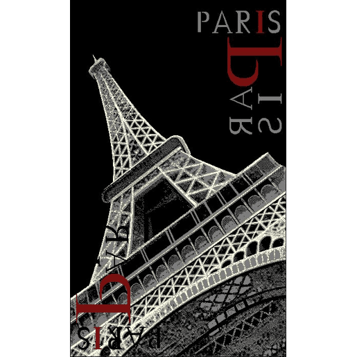 Tapete de polipropileno CITY EIFFEL 120x170cm