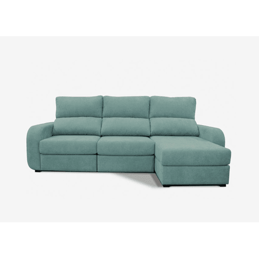 Chaise longue cama tecido APRIL dereita 4 lugares verde