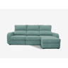 Chaise longue cama tecido APRIL dereita 4 lugares verde