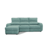 Chaise longue cama tecido APRIL esquerda 4 lugares verde