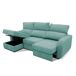 Chaise longue convertible en cama tela APRIL Chaise longue convertible en cama tela APRIL Verde