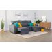 Chaise longue convertible en cama tela APRIL Chaise longue convertible en cama tela APRIL Gris