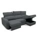 Chaise longue convertible en cama tela APRIL Chaise longue convertible en cama tela APRIL Gris
