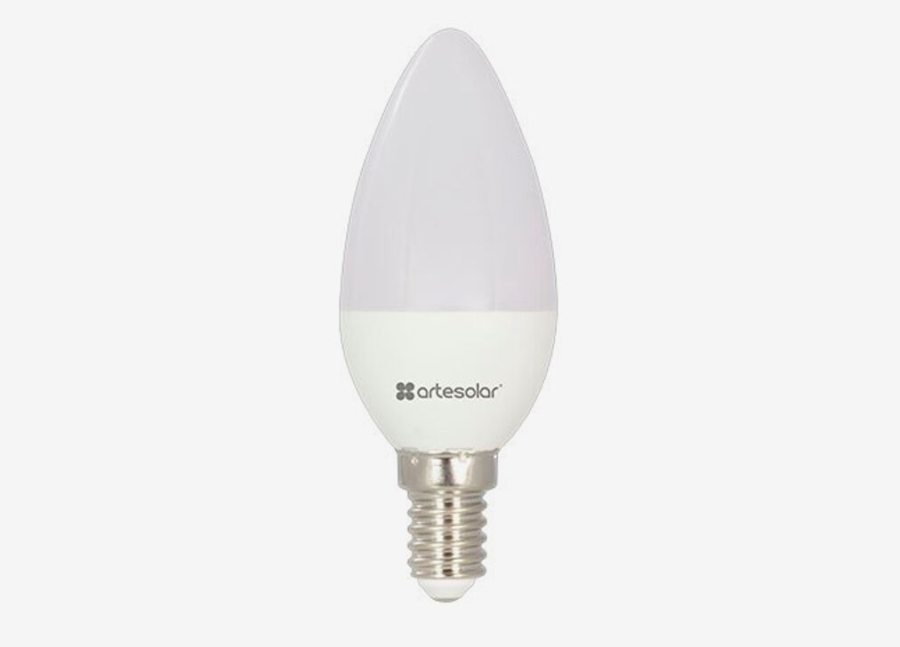 Bombilla VELA led 6w E14 cálida
