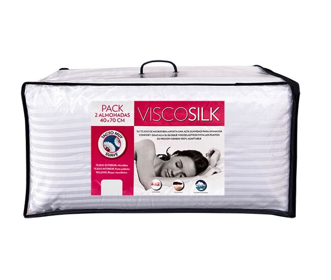 Pack 2 almohadas 70cm viscosilk