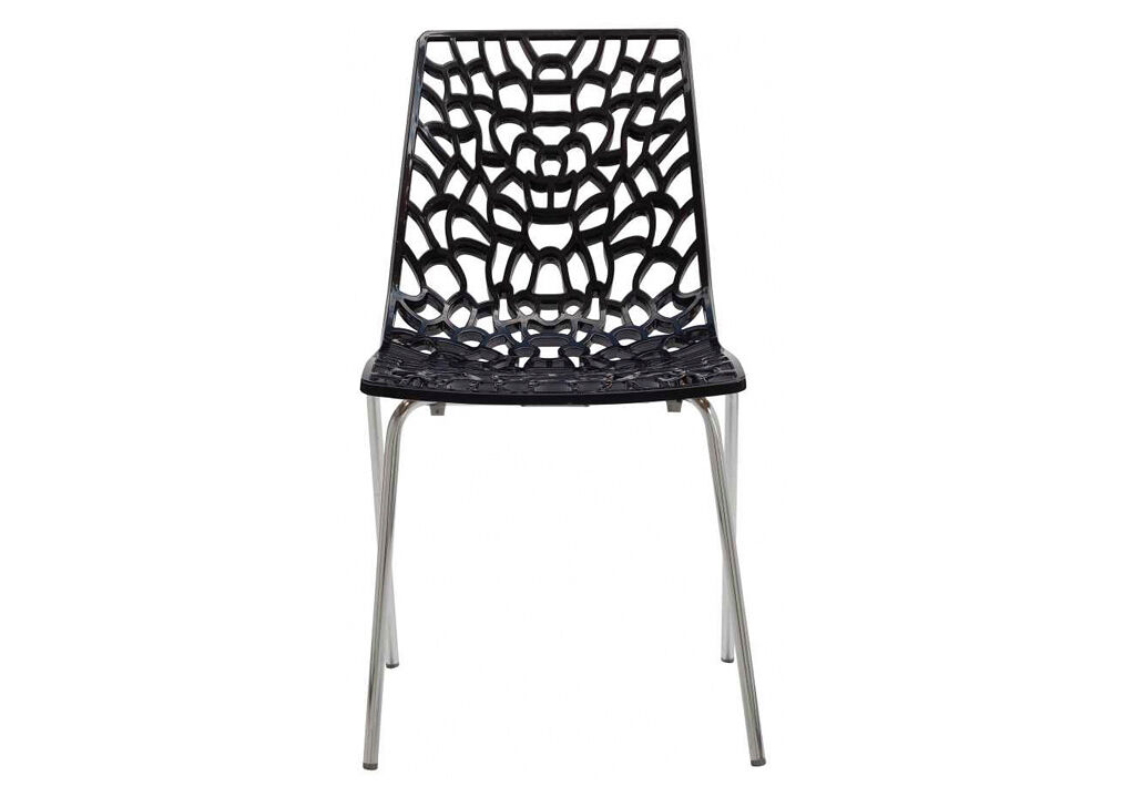 Silla de cocina donna fija pc negra - conforama
