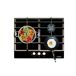 Placa cristal gas CATA LCI 6021BK 3 zonas 59cm negro Placa cristal gas CATA LCI 6021BK 3 zonas 59cm negro Negro