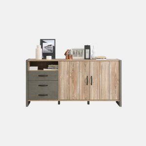 Aparador com 2 portas e 3 gavetas INDUSTRY