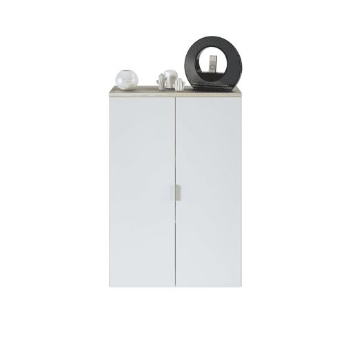 Estante ODIN com 2 portas na cor branca Estante ODIN com 2 portas na cor branca
