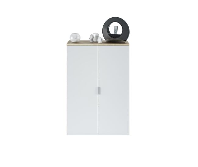 Estantería ODIN con 2 puertas color blanco