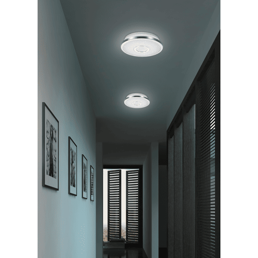 Plafon OSAKA LED 27w 42cm branco efeito estrela Plafon OSAKA LED 27w 42cm branco efeito estrela