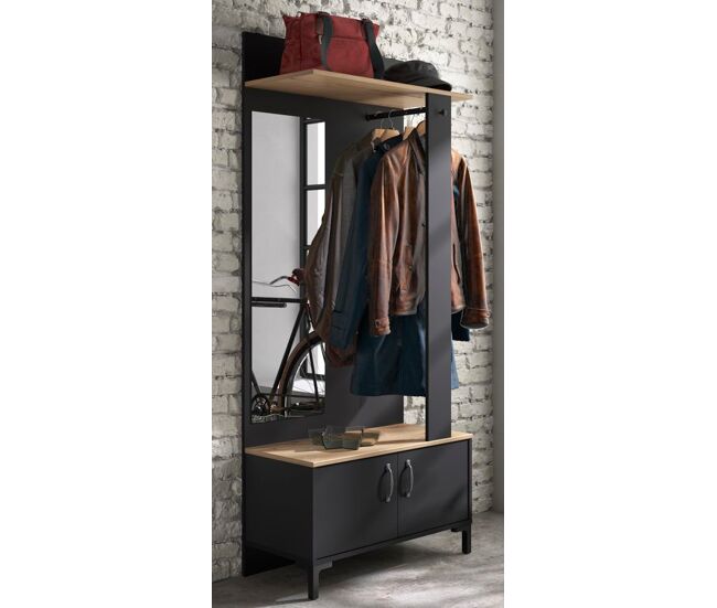 Mueble recibidor con espejo MANCHESTER