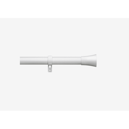 Varão de cortina extensível BELL branca 120-210cm