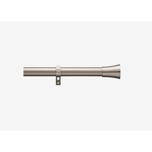 Varão de cortina extensível BELL em aço inoxidável 120-210cm