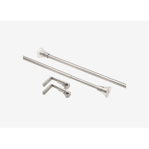 Varão cortina extensível AIR BELL mate aço inoxidável 120-210cm
