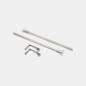 Varão cortina extensível AIR BELL mate aço inoxidável 120-210cm