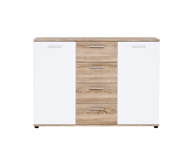 Aparador con 2 puertas y 4 cajones ibiza - conforama