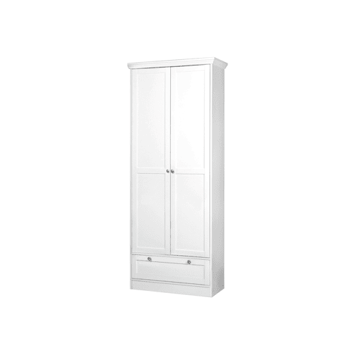 Roupeiro LAU portas batentes 80x200cm branco