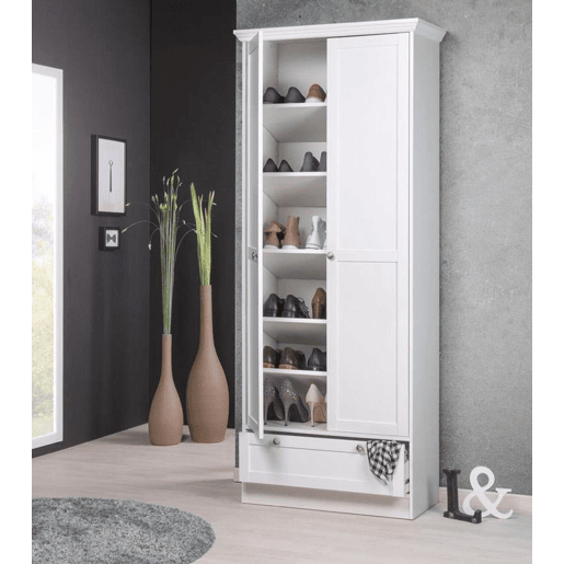 Roupeiro LAU portas batentes 80x200cm branco