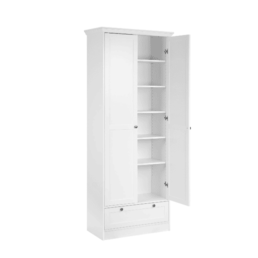 Roupeiro LAU portas batentes 80x200cm branco