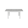 Mesa de jantar extensível LINE branco e cinza