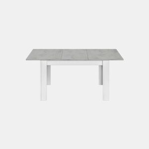 Mesa de jantar extensível LINE branco e cinza