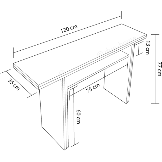 Mesa de cozinha extensível ANNA