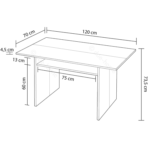 Mesa de cozinha extensível ANNA